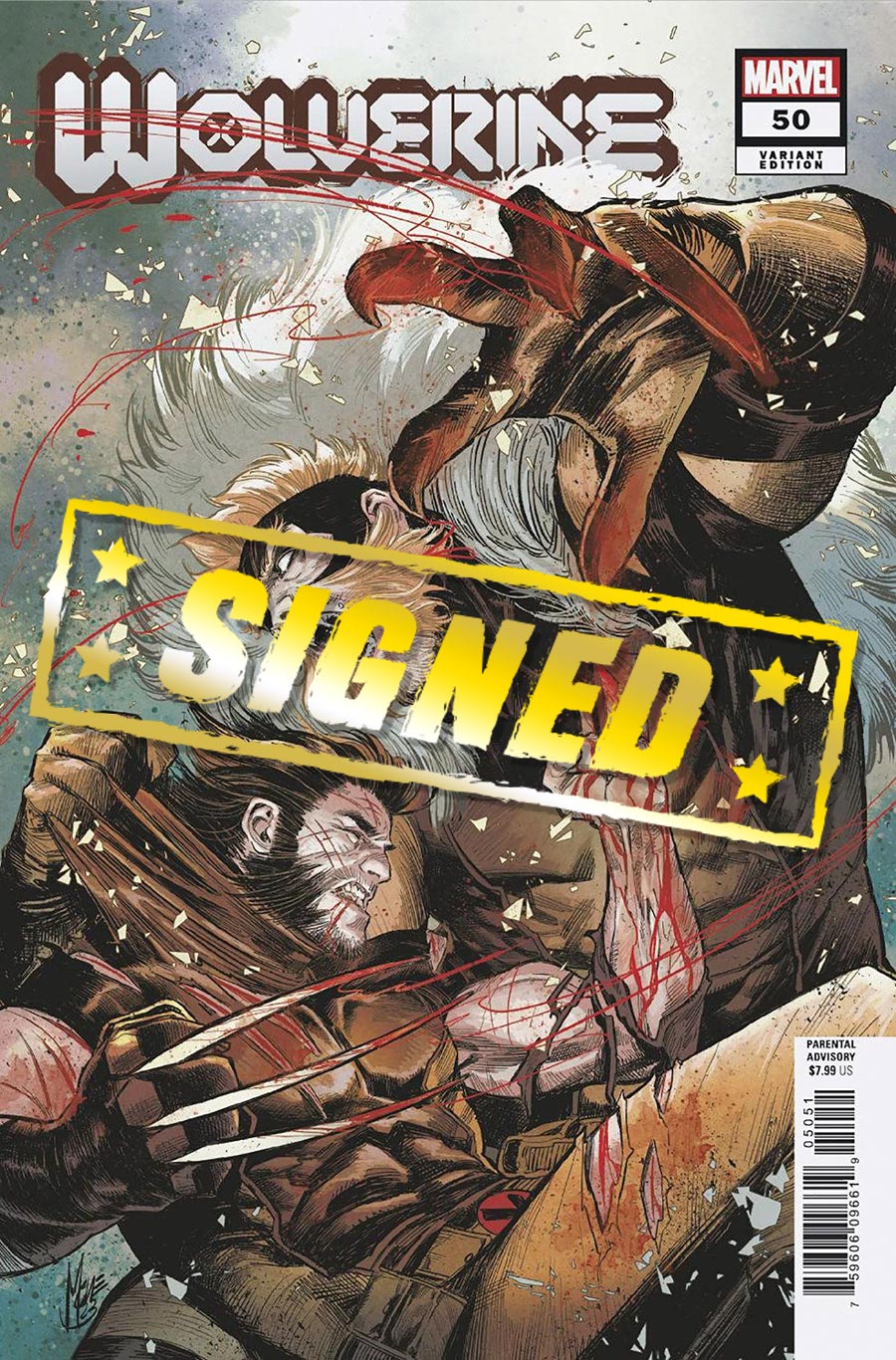 Wolverine Vol 7 #50 Cover M Variant Marco Checchetto Cover Signed By Cory Smith