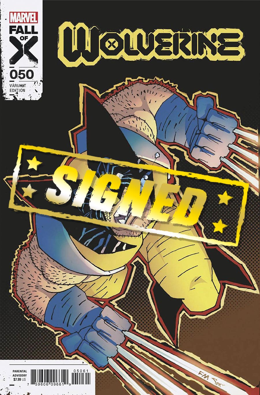 Wolverine Vol 7 #50 Cover N Variant Frank Miller Cover Signed By Cory Smith