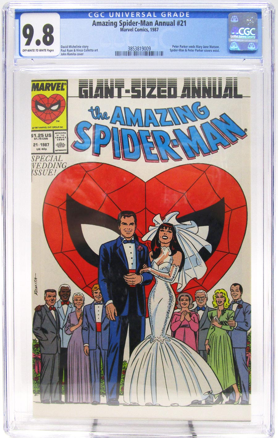 Amazing Spider-Man Annual #21 Cover F Tuxedo Cover CGC 9.8