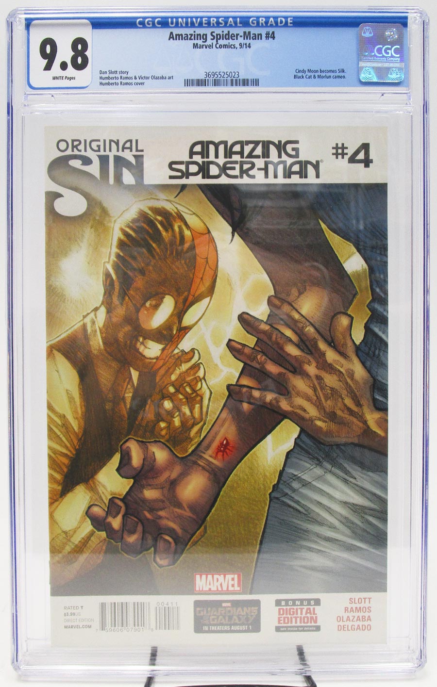Amazing Spider-Man Vol 3 #4 Cover H 1st Ptg Regular Humberto Ramos Cover (Original Sin Tie-In) CGC 9.8