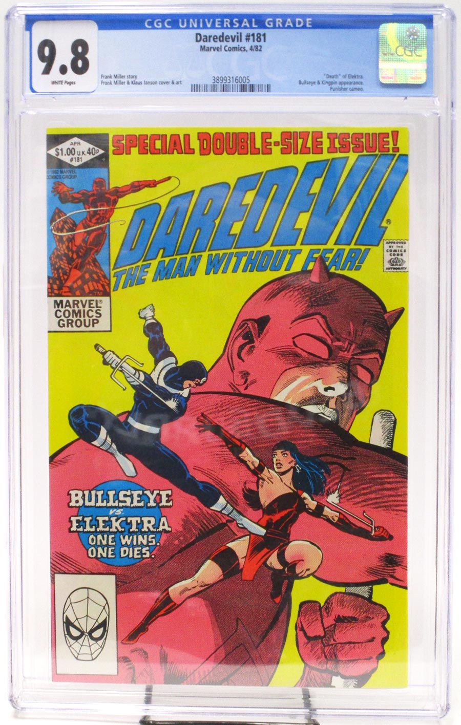 Daredevil #181 Cover E 1st Ptg CGC 9.8