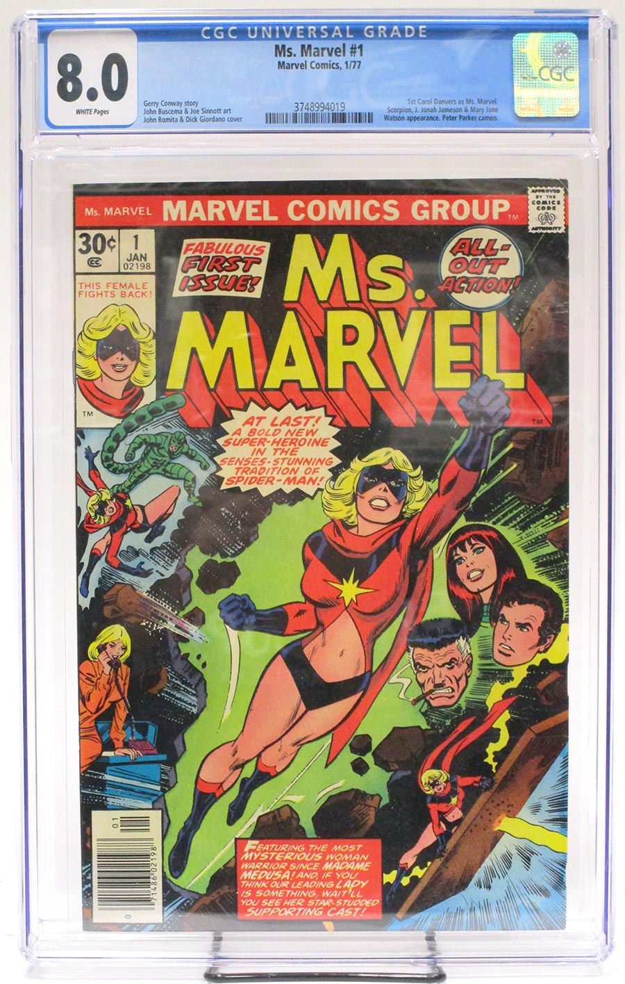 Ms Marvel #1 Cover B CGC 8.0