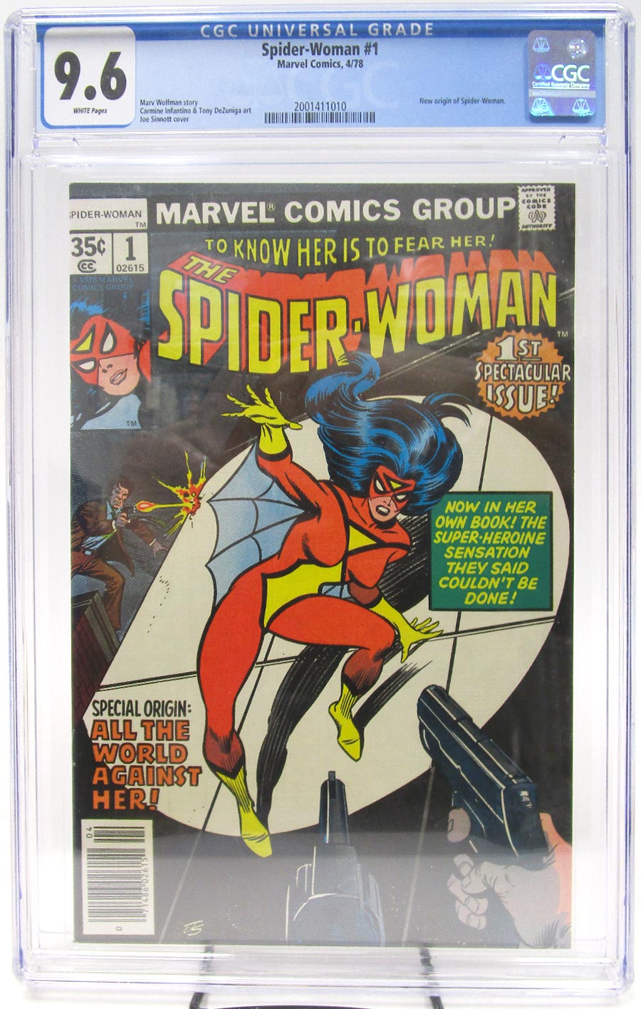 Spider-Woman #1 Cover D CGC 9.6 1st Ptg