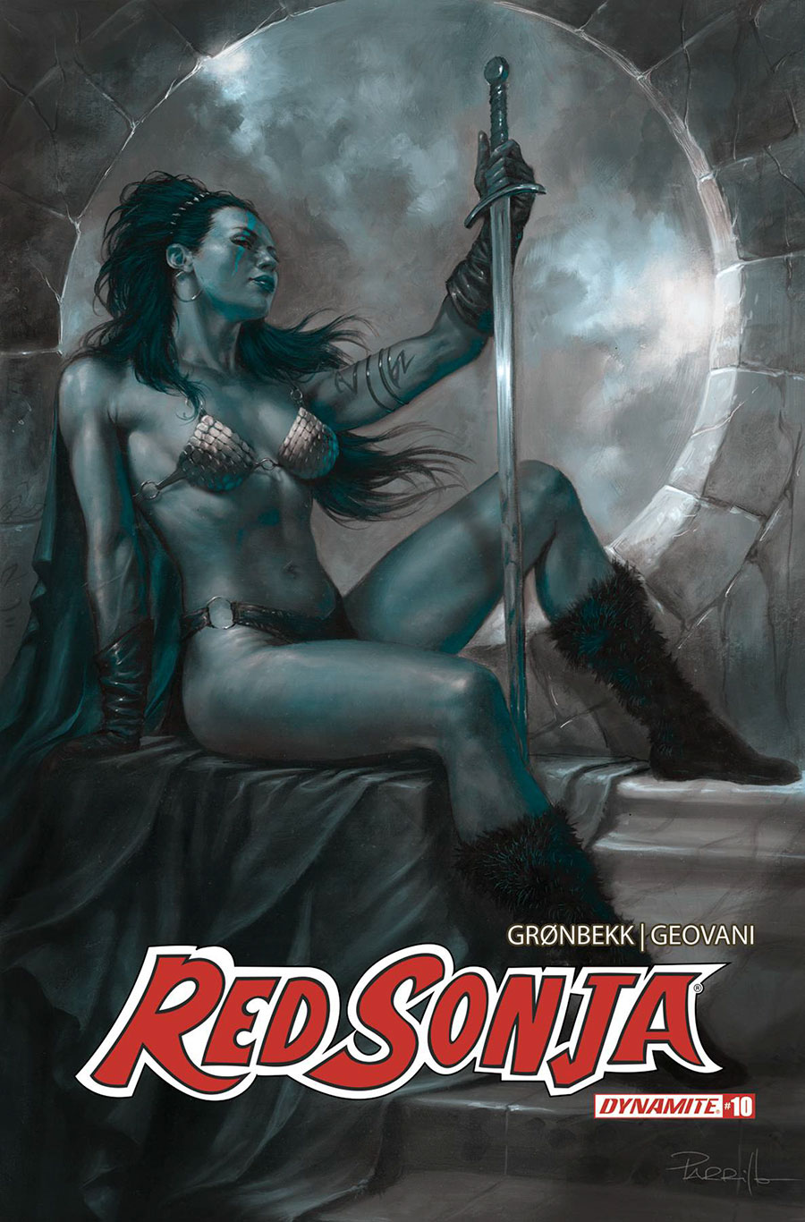 Red Sonja Vol 10 #10 Cover P Incentive Lucio Parrillo Tint Cover