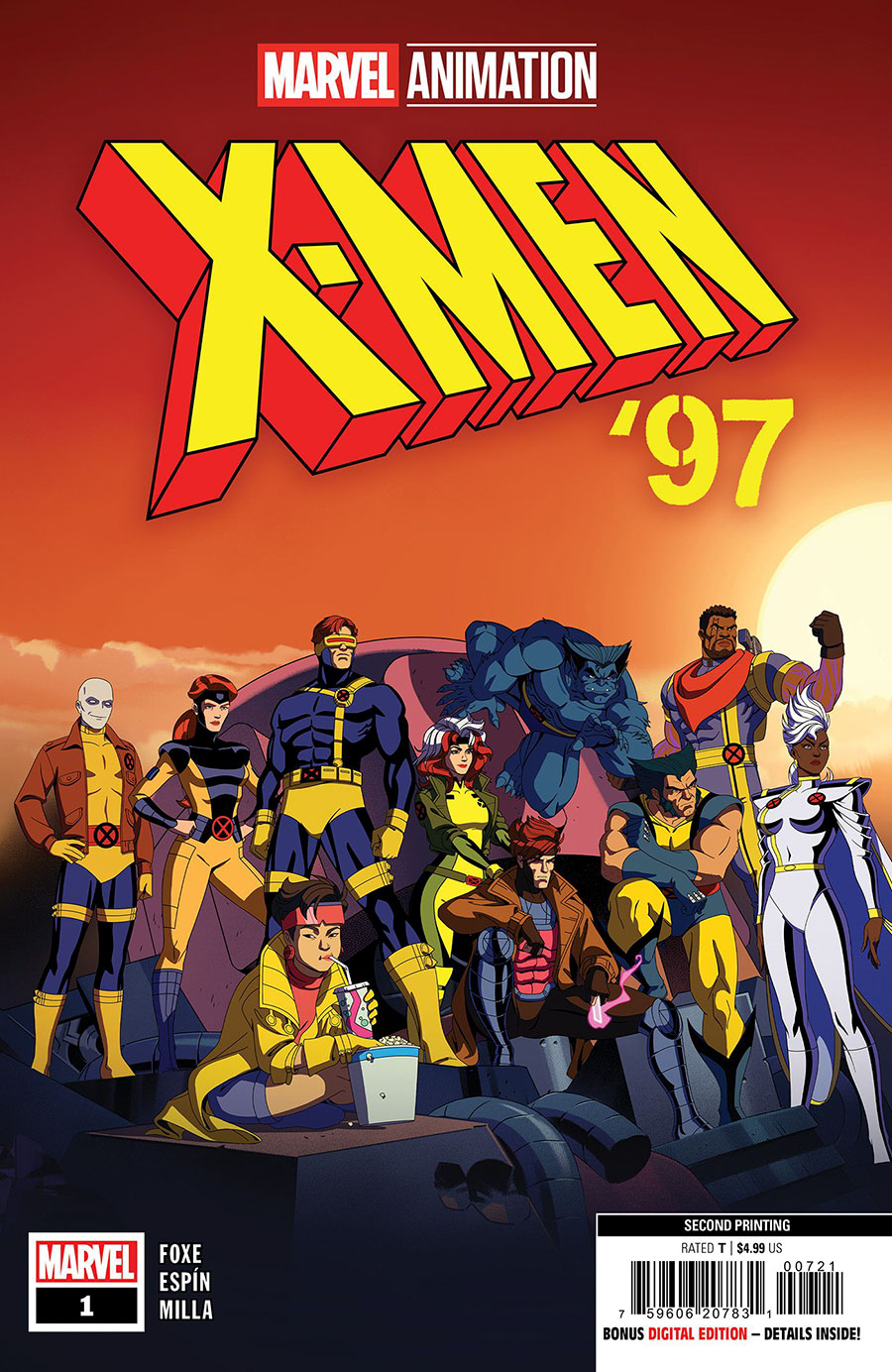 X-Men 97 #1 Cover G 2nd Ptg Marvel Animation Variant Cover