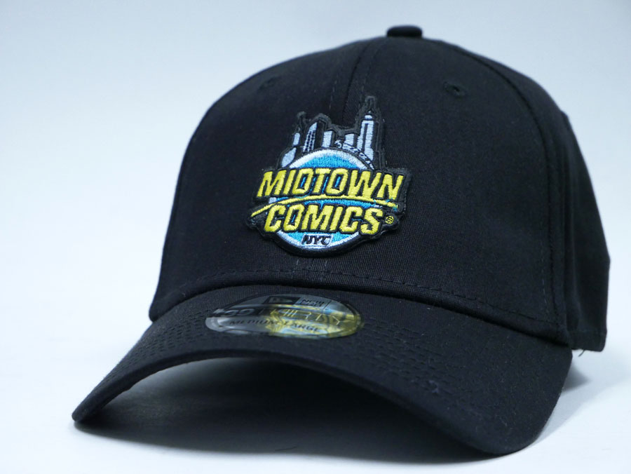Midtown Comics Logo Mens Black Buckle Strap Cap Powered By New Era