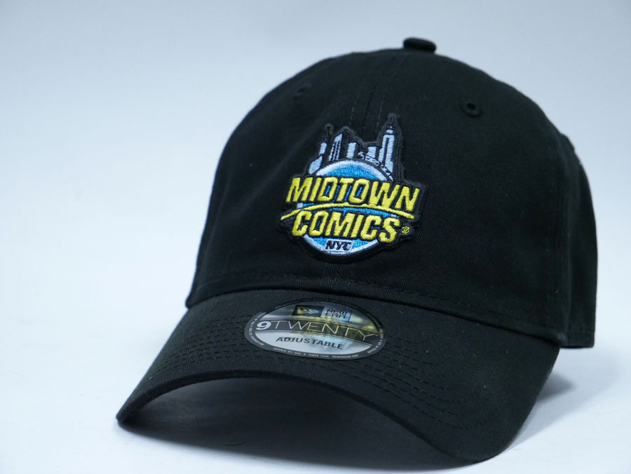 Midtown Comics Logo Mens Black Flex Fit Cap ML Powered By New Era