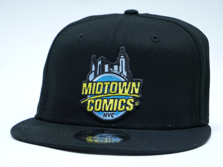 Midtown Comics Logo Mens Black Snapback Cap Powered By New Era