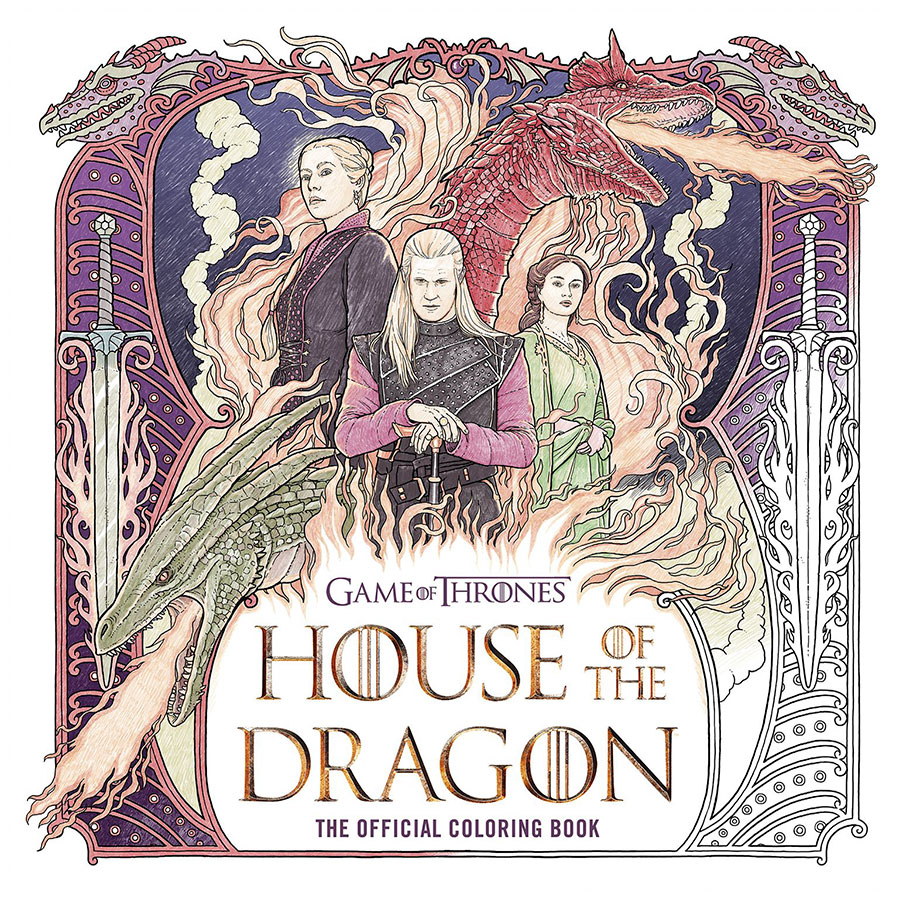 Game Of Thrones House Of The Dragon The Official Coloring Book TP