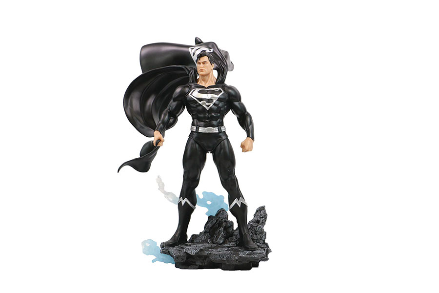 DC Heroes Superman Black & Silver Previews Exclusive 1/8 Scale PVC Statue