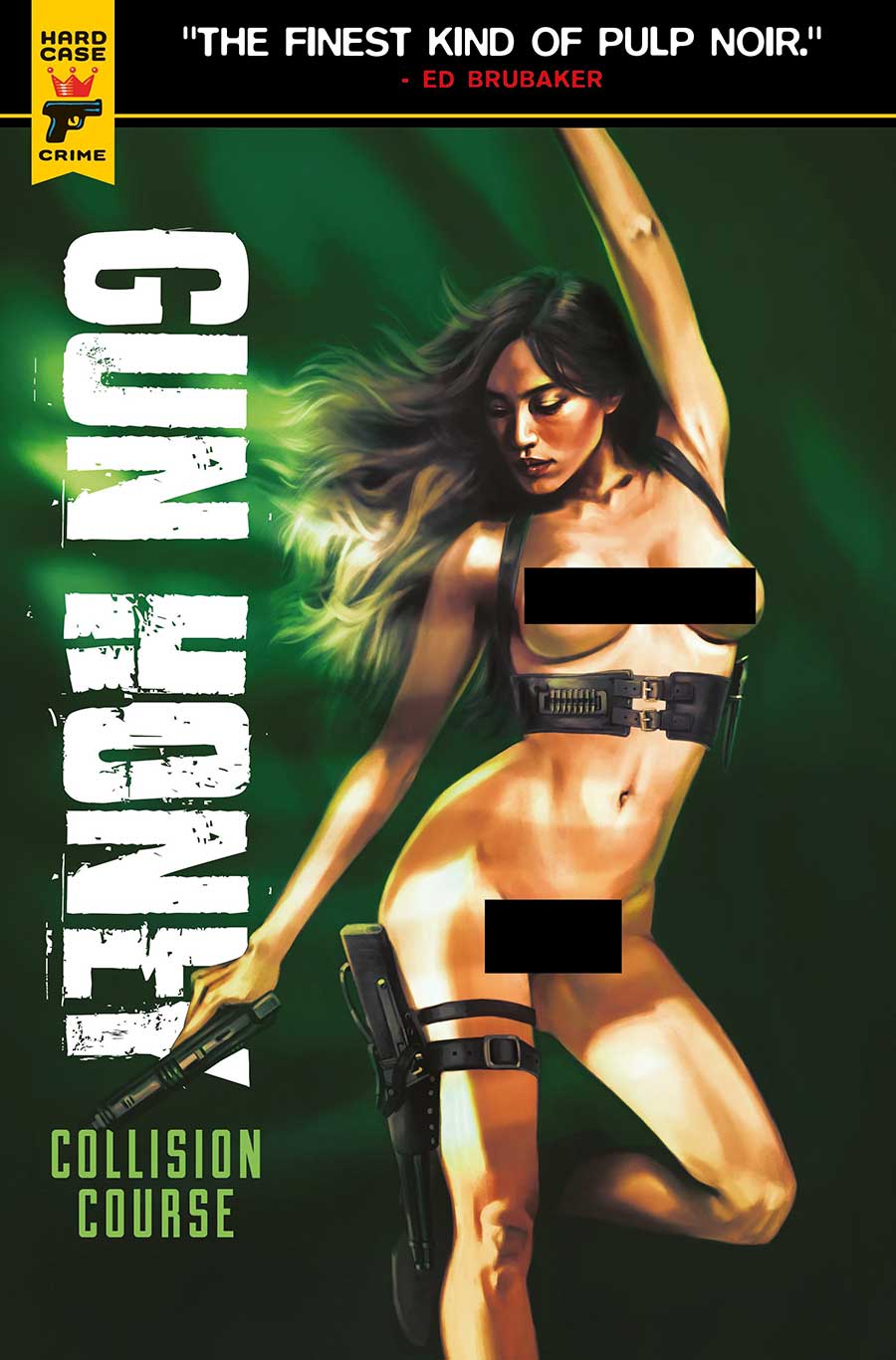 Hard Case Crime Gun Honey Collision Course #1 Cover L Variant Claudia Caranfa Nude Bagged Cover With Polybag (Limit 1 Per Customer)