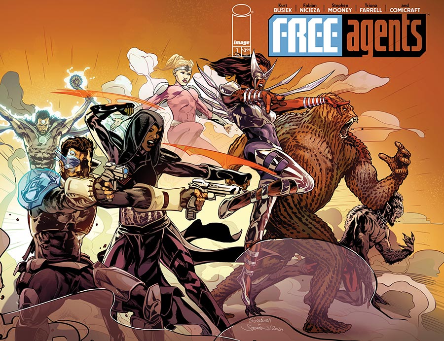 Free Agents #1 Cover A Regular Stephen Mooney Wraparound Cover