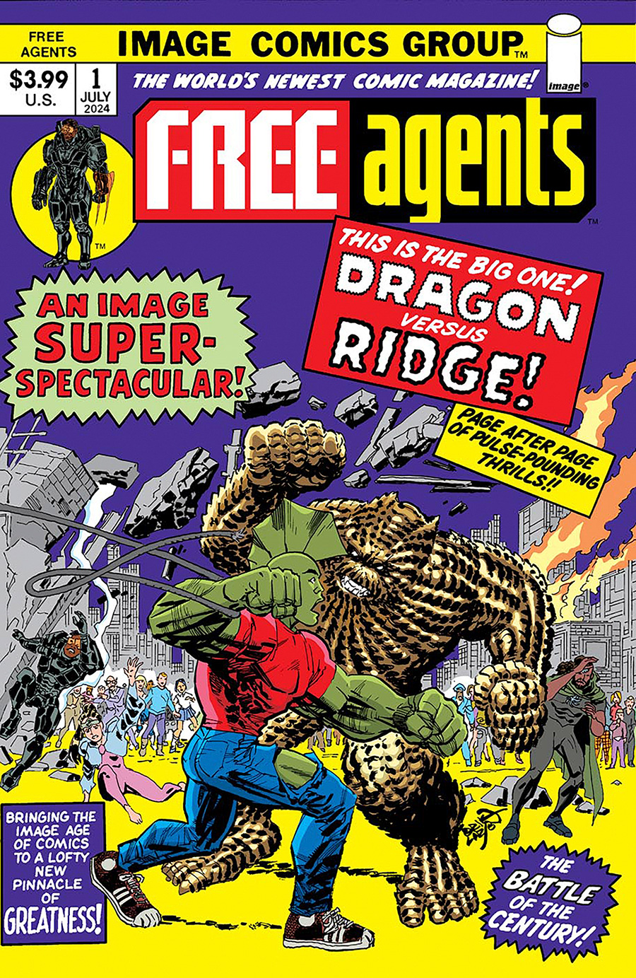 Free Agents #1 Cover D Incentive Erik Larsen Variant Cover