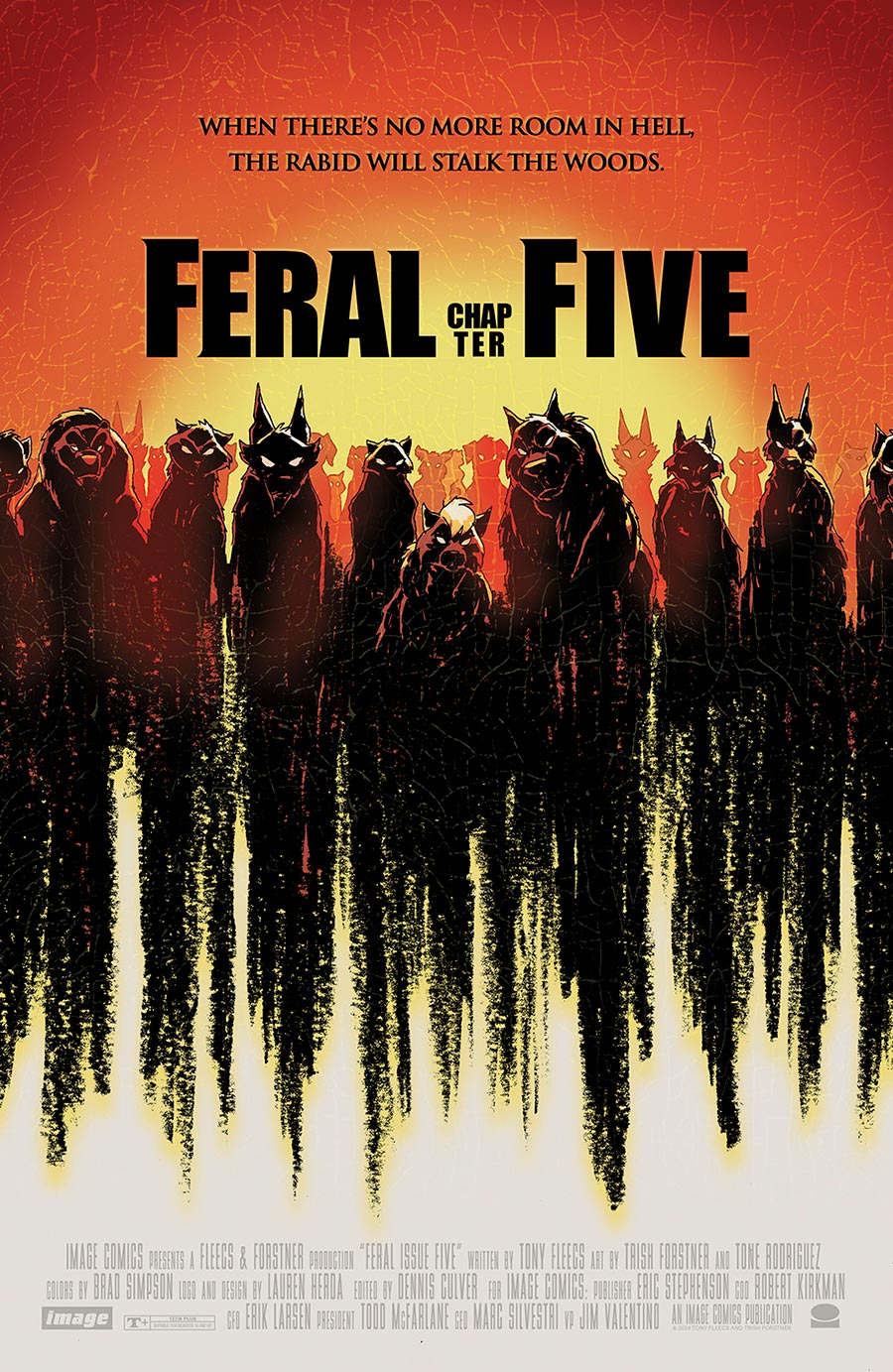 Feral #5 Cover B Variant Trish Forstner & Tony Fleecs Movie Homage Cover
