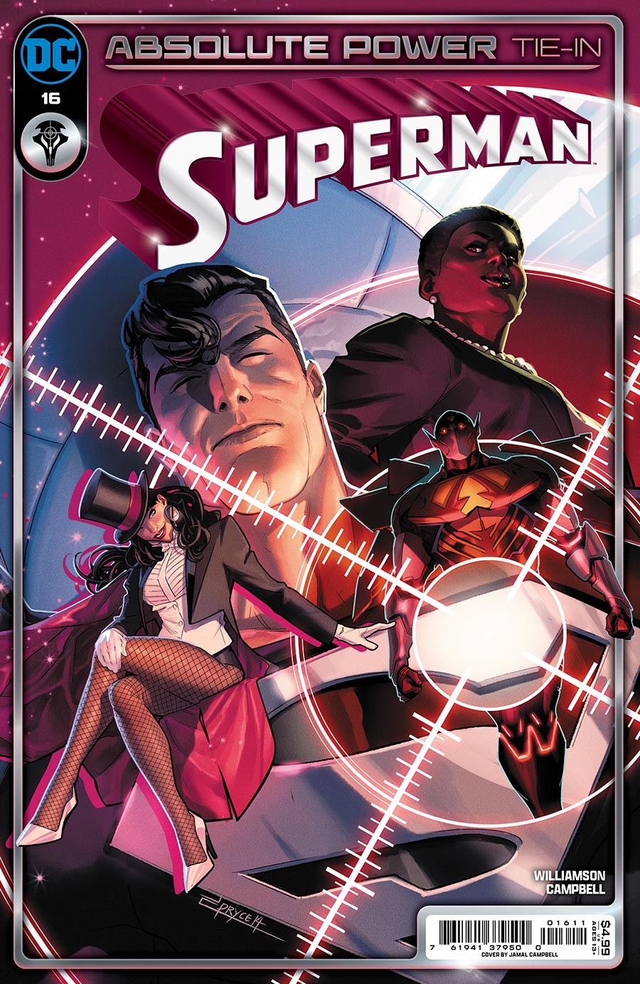 Superman Vol 7 #16 Cover A Regular Jamal Campbell Cover (Absolute Power Tie-In)