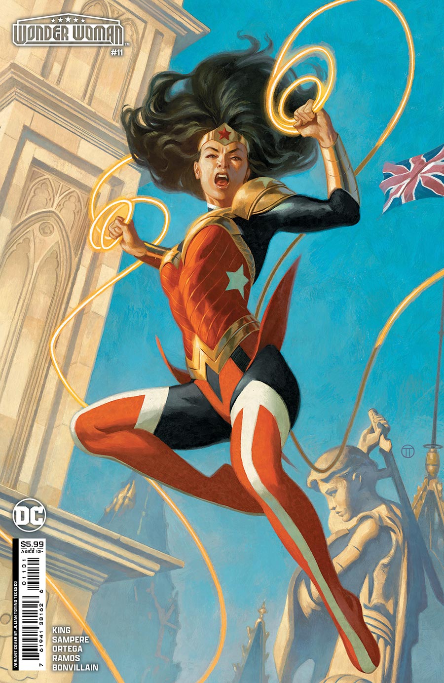 Wonder Woman Vol 6 #11 Cover B Variant Julian Totino Tedesco Card Stock Cover (Absolute Power Tie-In)