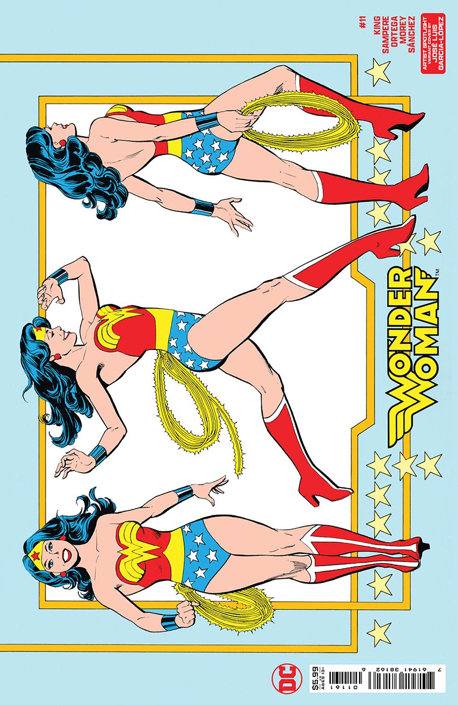 Wonder Woman Vol 6 #11 Cover D Variant Jose Luis Garcia-Lopez Artist Spotlight Wraparound Card Stock Cover (Absolute Power Tie-In)