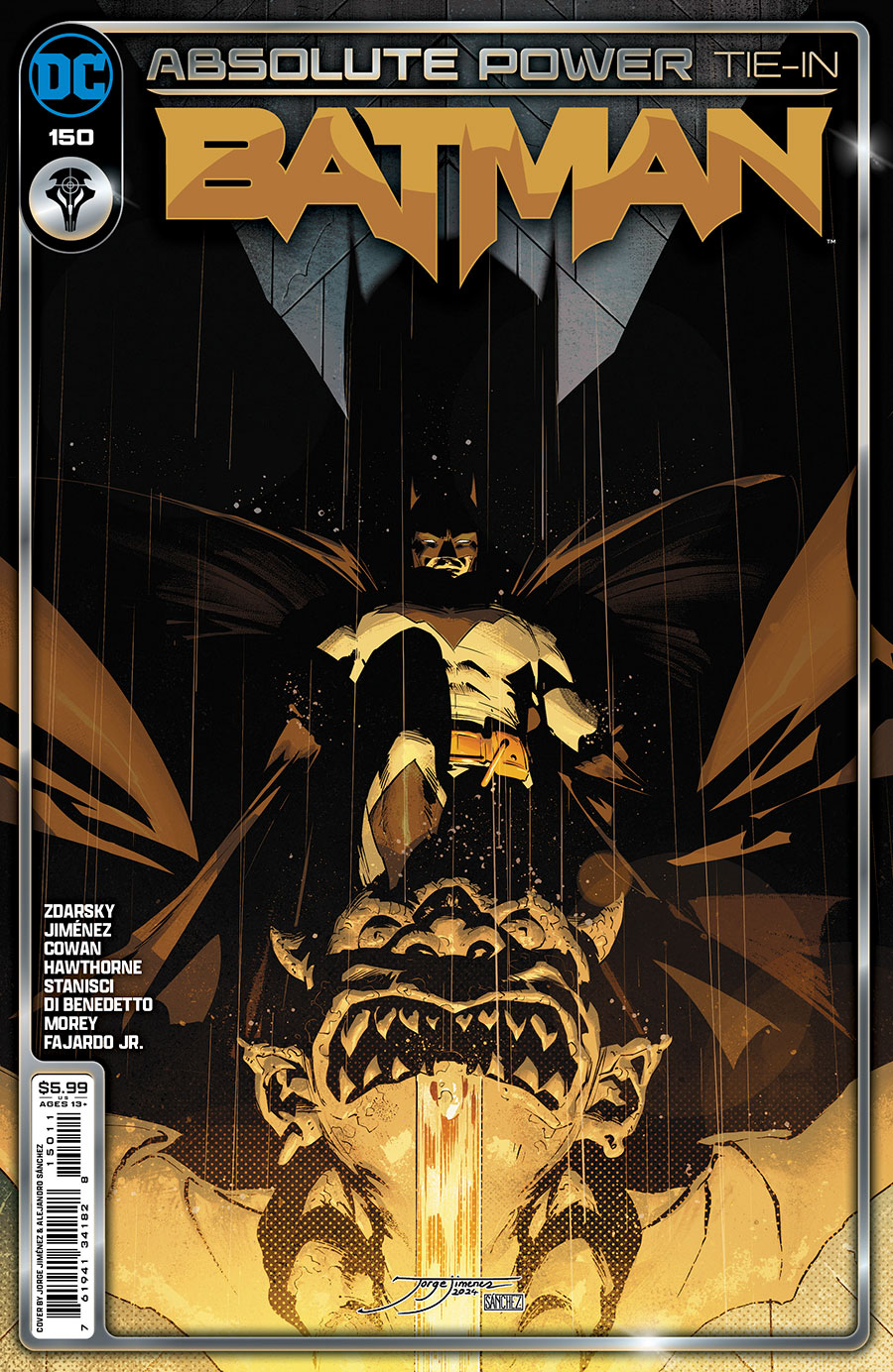 Batman Vol 3 #150 Cover A Regular Jorge Jimenez Cover (Absolute Power Tie-In)