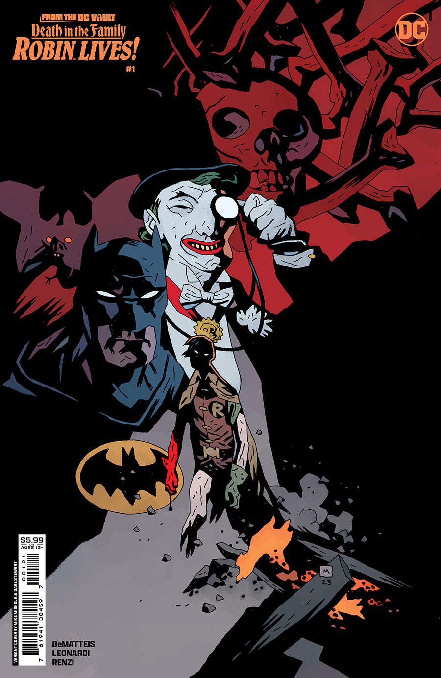 From The DC Vault Death In The Family Robin Lives #1 Cover B Variant Mike Mignola Card Stock Cover