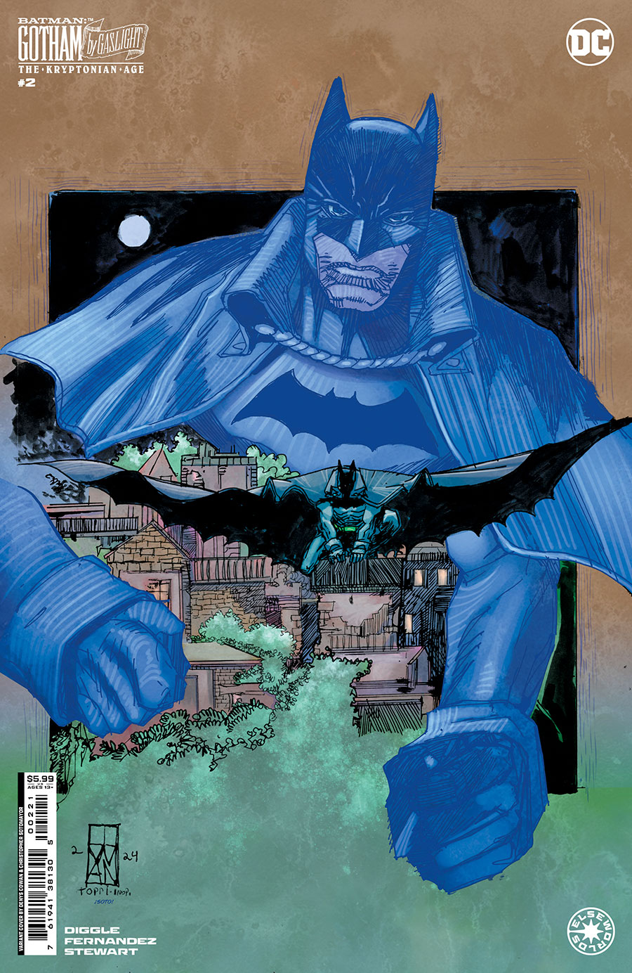 Batman Gotham By Gaslight The Kryptonian Age #2 Cover C Variant Denys Cowan Card Stock Cover