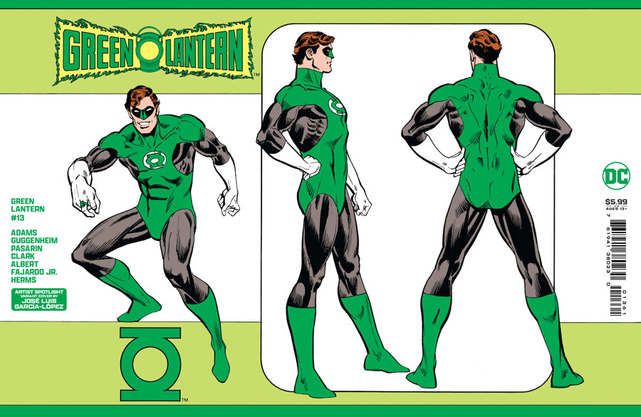 Green Lantern Vol 8 #13 Cover D Variant Jose Luis Garcia-Lopez Artist Spotlight Wraparound Card Stock Cover (Absolute Power Tie-In)
