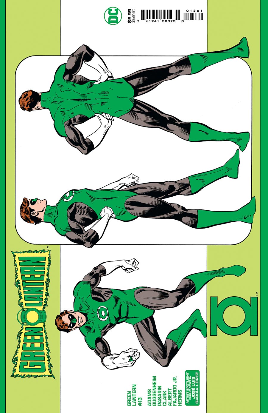 Green Lantern Vol 8 #13 Cover D Variant Jose Luis Garcia-Lopez Artist Spotlight Wraparound Card Stock Cover (Absolute Power Tie-In)