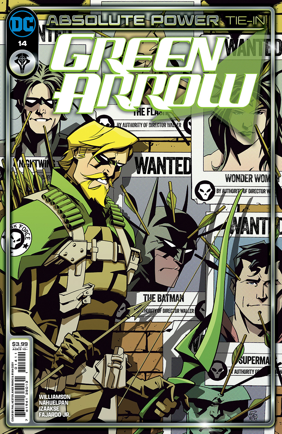 Green Arrow Vol 8 #14 Cover A Regular Phil Hester Cover (Absolute Power Tie-In)