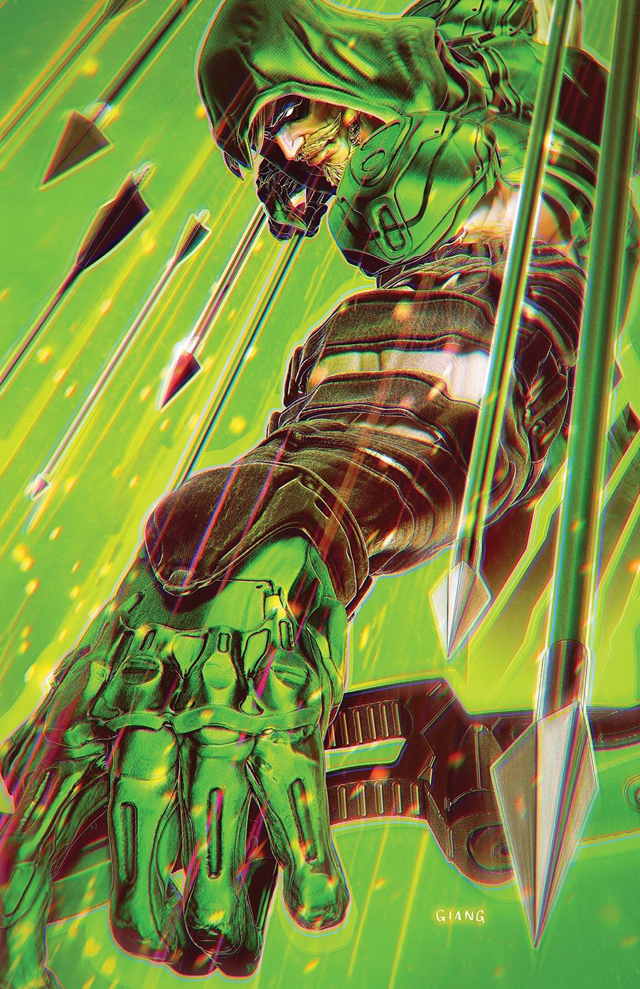 Green Arrow Vol 8 #14 Cover B Variant John Giang Card Stock Cover (Absolute Power Tie-In)