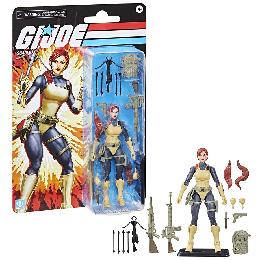 GI Joe Classified Series Retro Card Scarlett 6-Inch Action Figure Case