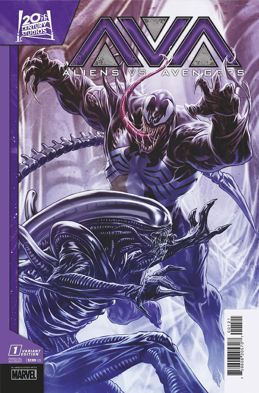 Aliens vs Avengers #1 Cover C Variant Mark Brooks Cover (Limit 1 Per Customer)