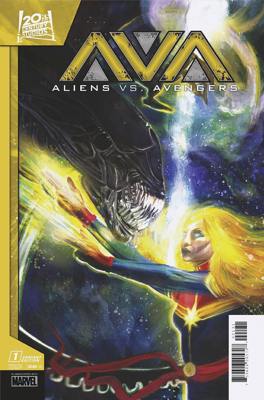 Aliens vs Avengers #1 Cover D Variant Zu Orzu Cover (Limit 1 Per Customer)