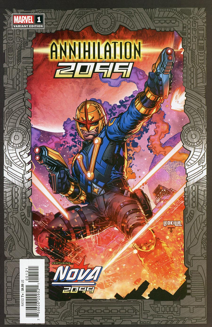 Annihilation 2099 #1 Cover B Variant Ken Lashley 2099 Frame Cover