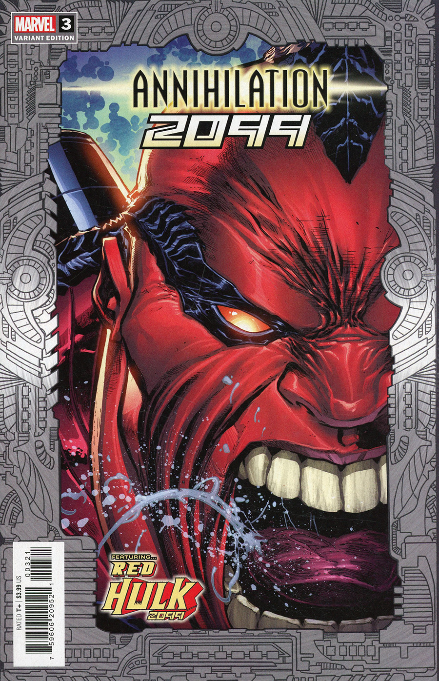 Annihilation 2099 #3 Cover B Variant Ken Lashley 2099 Frame Cover