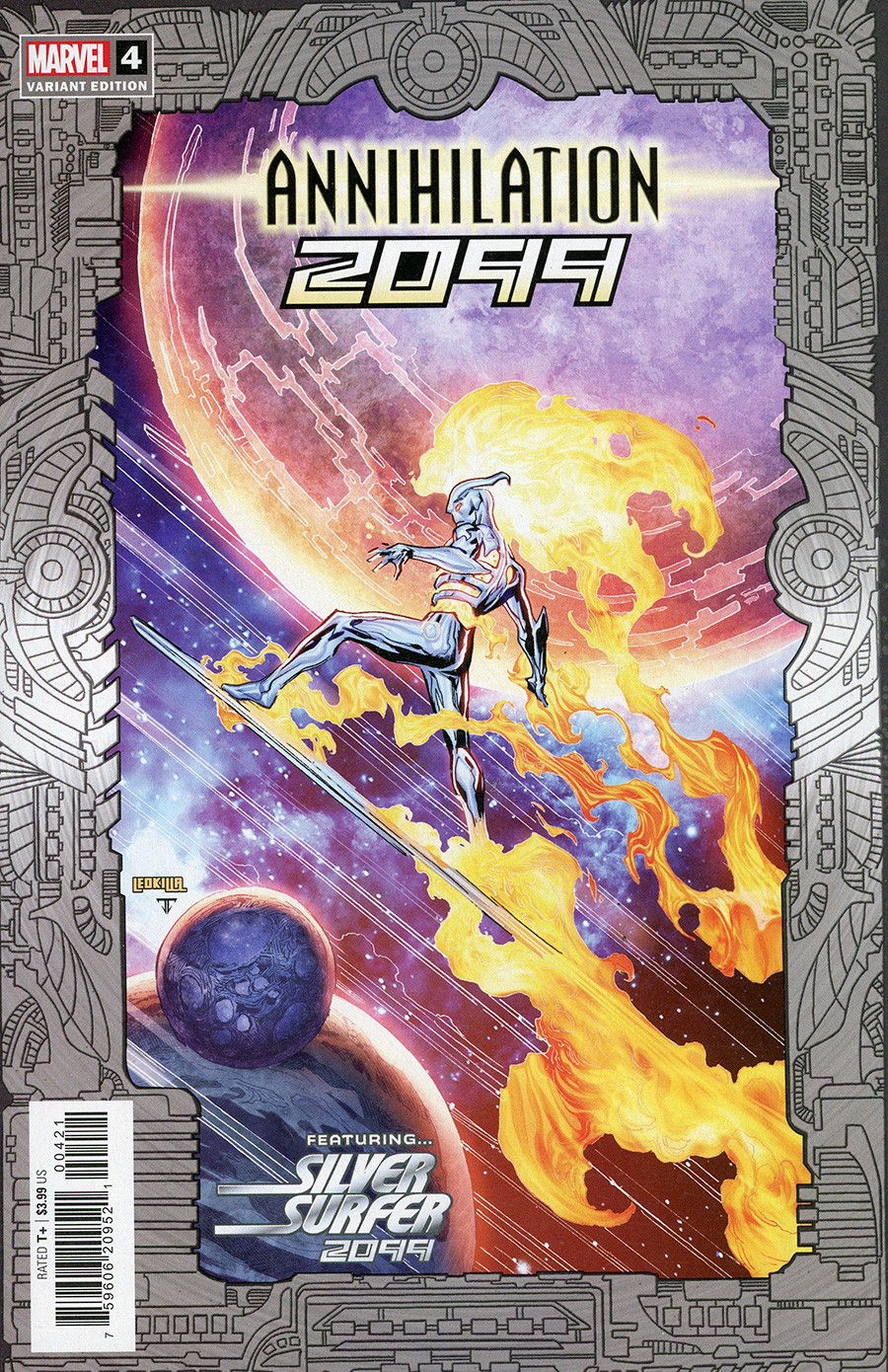 Annihilation 2099 #4 Cover B Variant Ken Lashley 2099 Frame Cover