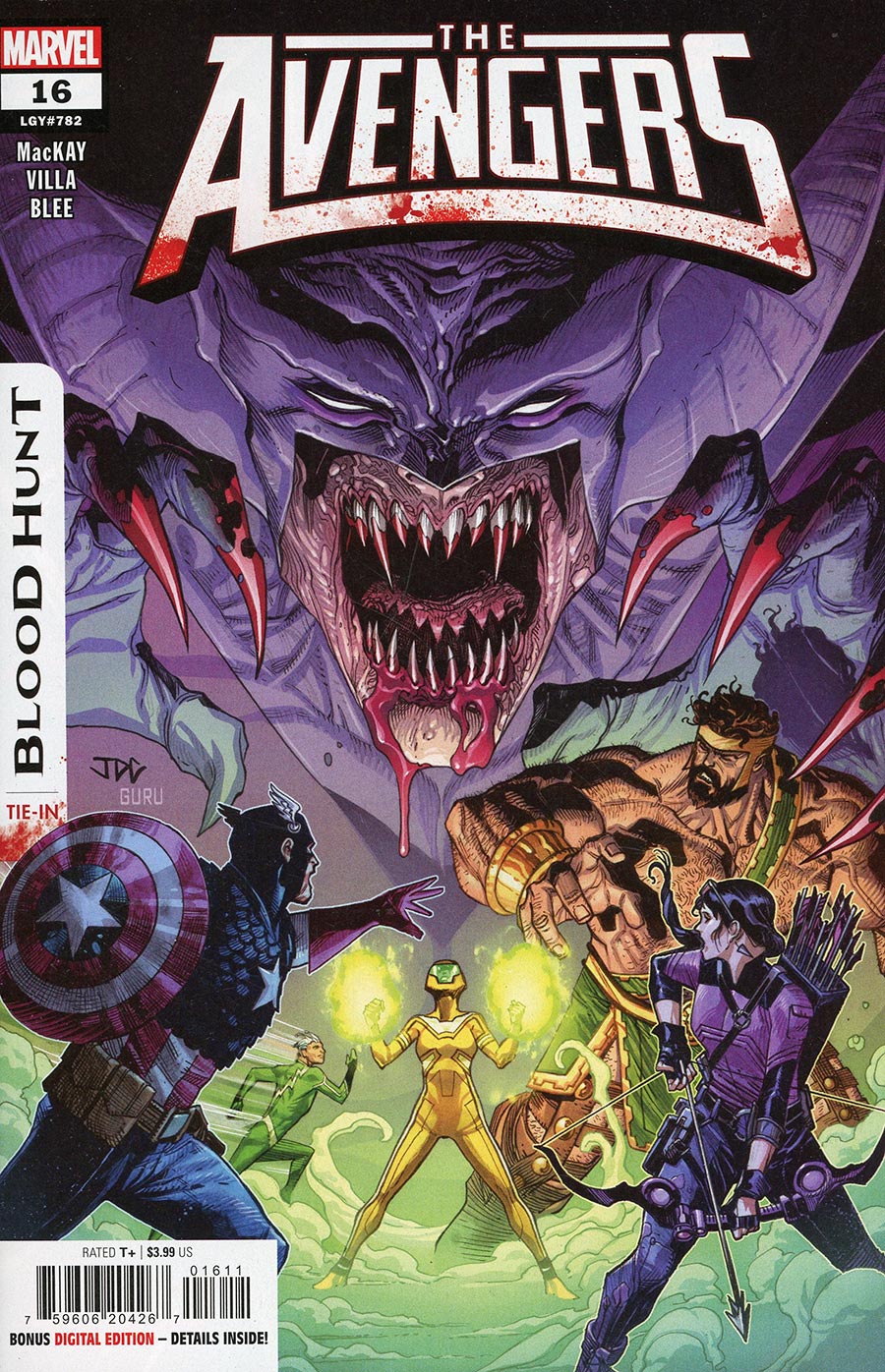 Avengers Vol 8 #16 Cover A Regular Joshua Cassara Cover (Blood Hunt Tie-In)