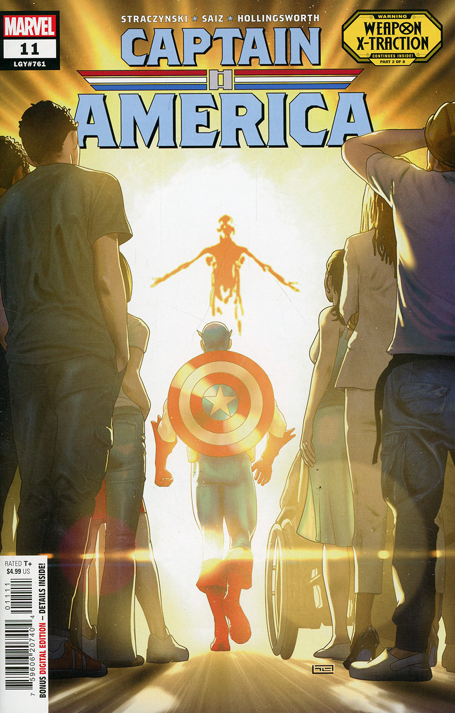 Captain America Vol 10 #11 Cover A Regular Taurin Clarke Cover (Deadpool Wolverine Weapon X-Traction Part 2)