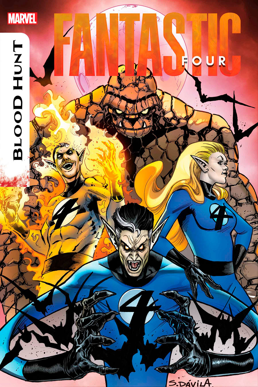 Fantastic Four Vol 7 #22 Cover D Variant Sergio Davila Cover (Blood Hunt Tie-In)(Weapon X-Traction Part 3)
