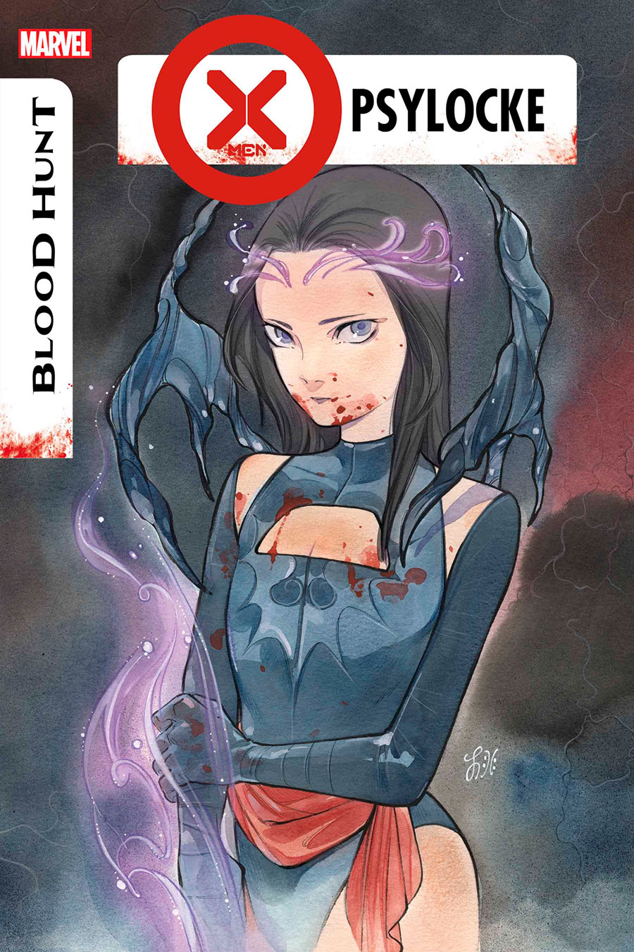 X-Men Blood Hunt Psylocke #1 (One Shot) Cover B Variant Peach Momoko Cover