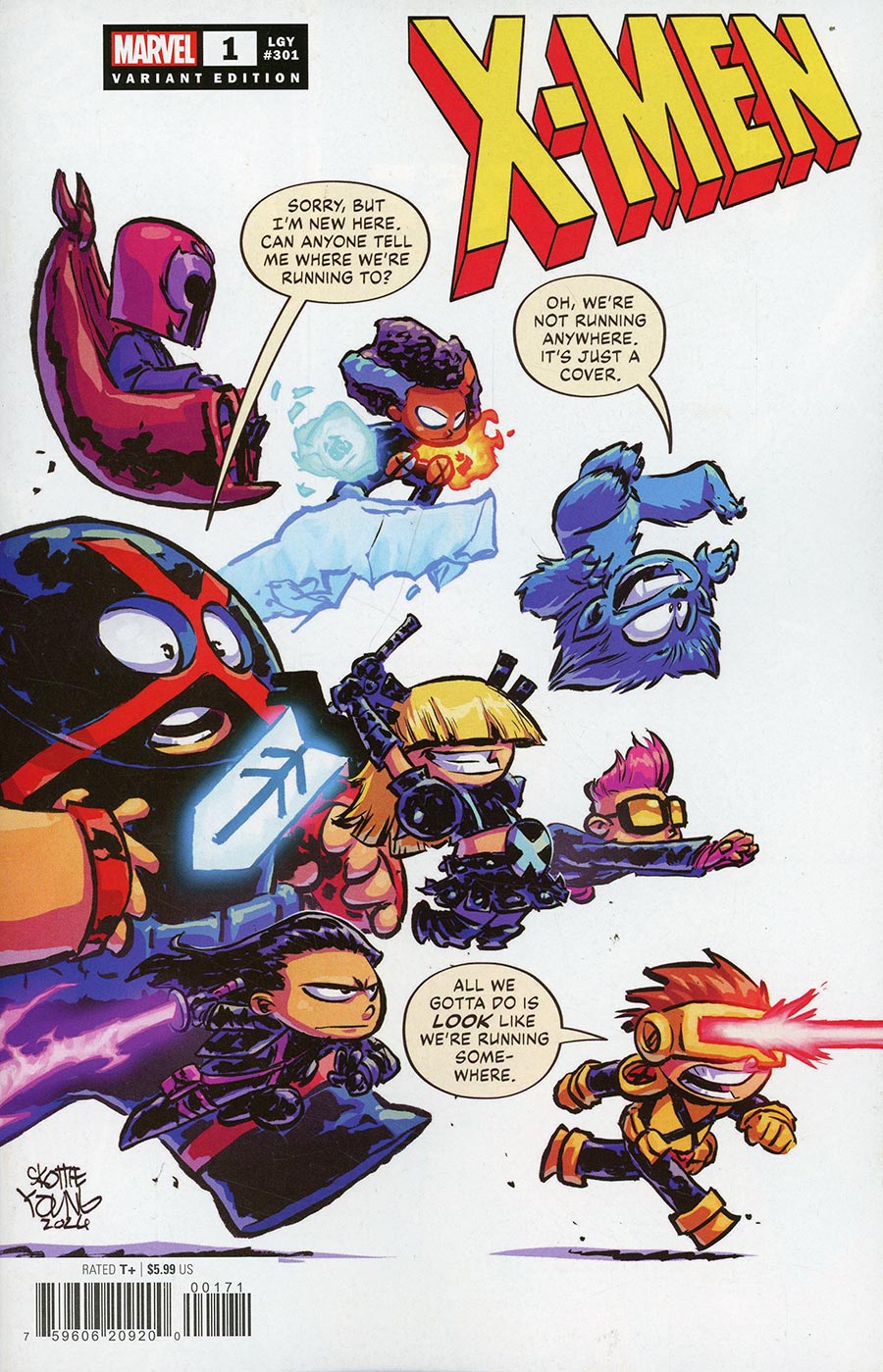 X-Men Vol 7 #1 Cover G Variant Skottie Young Cover
