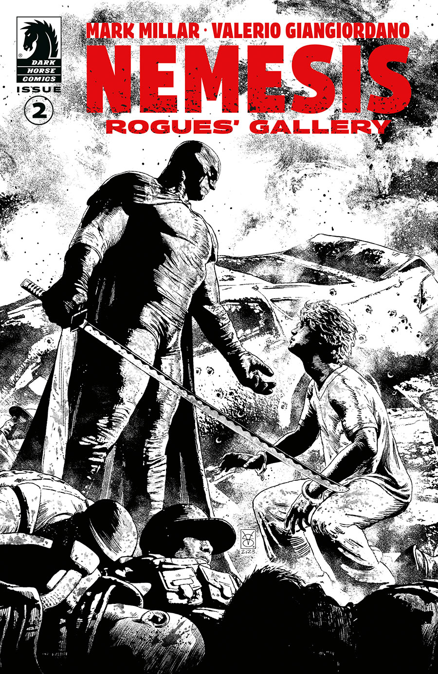 Nemesis Rogues Gallery #2 Cover B Variant Valerio Giangiordano Black & White Cover