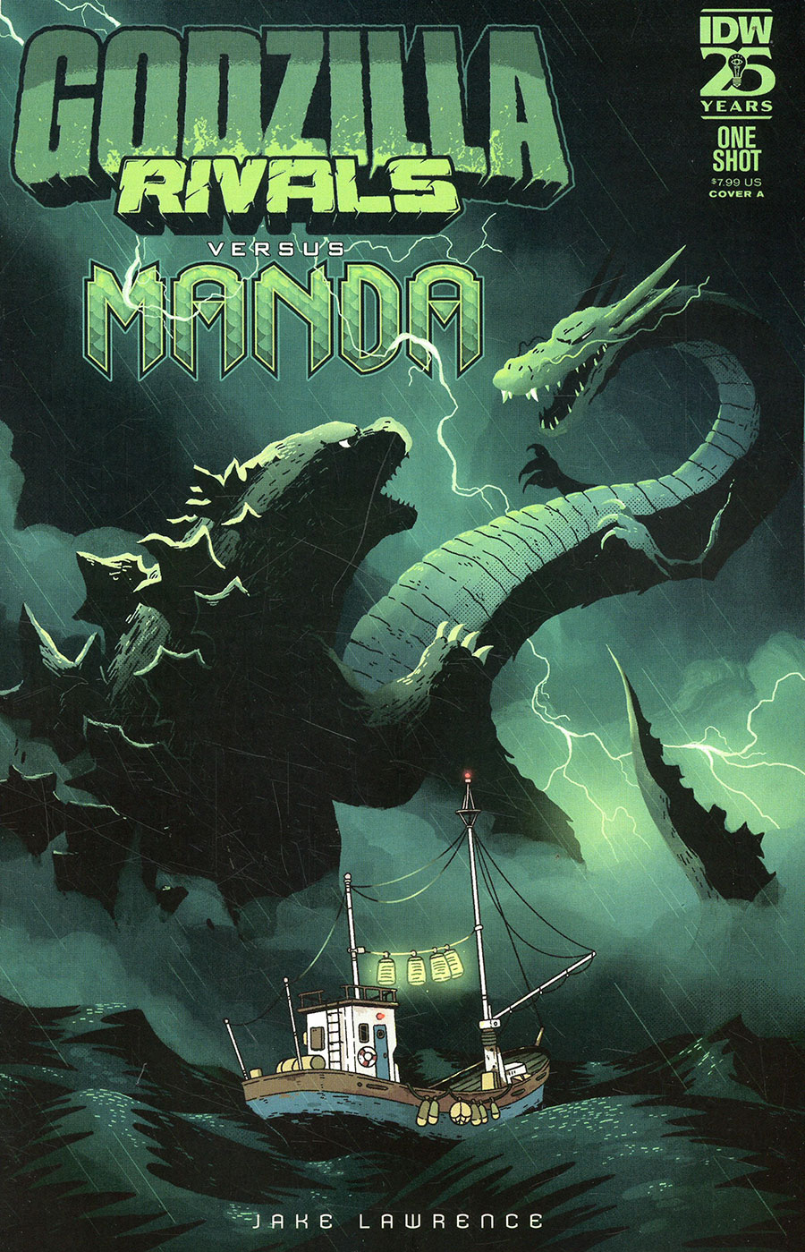 Godzilla Rivals vs Manda #1 (One Shot) Cover A Regular Jake Lawrence Cover