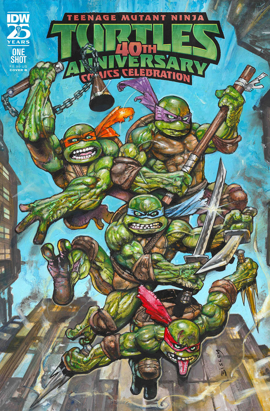 Teenage Mutant Ninja Turtles 40th Anniversary Comics Celebration #1 (One Shot) Cover B Variant Simon Bisley Cover