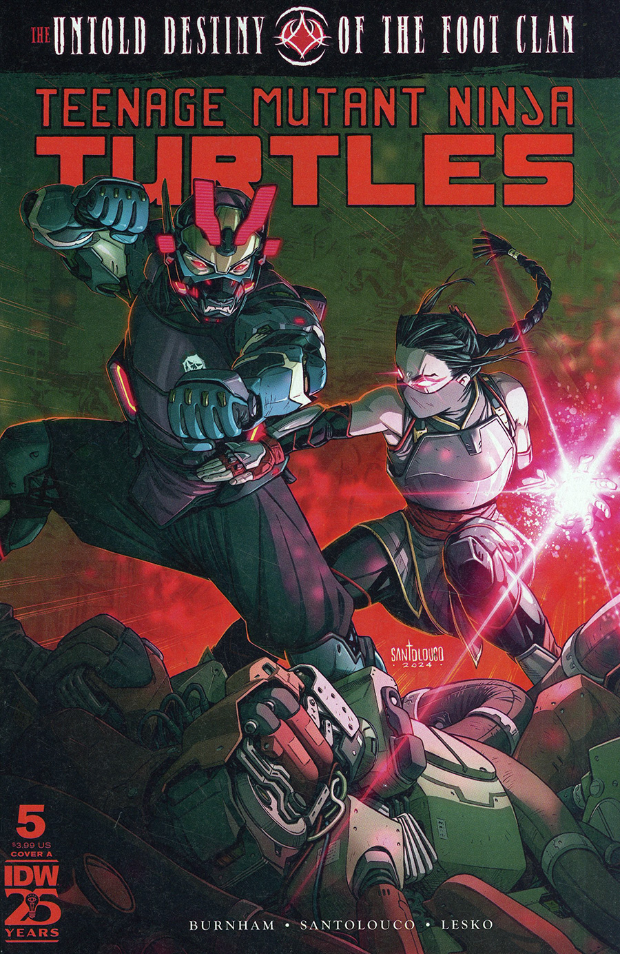 Teenage Mutant Ninja Turtles Untold Destiny Of The Foot Clan #5 Cover A Regular Mateus Santolouco Cover