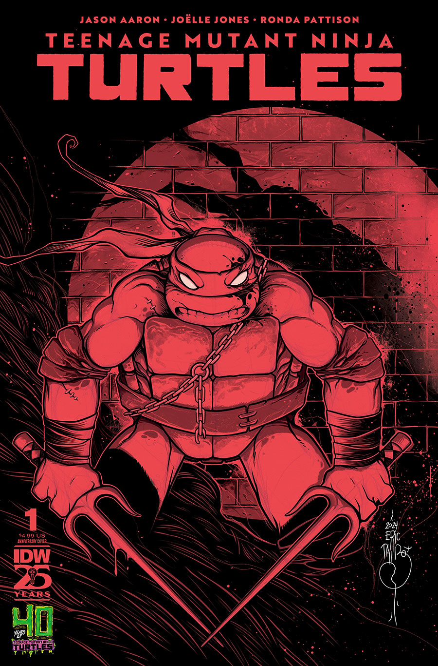 Teenage Mutant Ninja Turtles Vol 6 #1 Cover I Variant Eric Talbot 40th Anniversary Cover