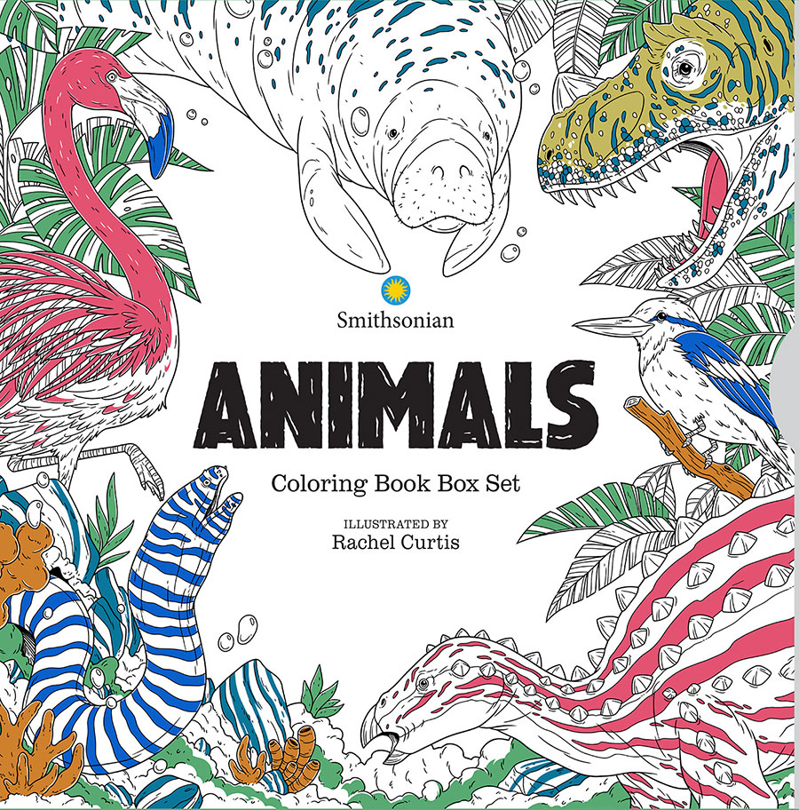 Animals A Smithsonian Coloring Book Box Set