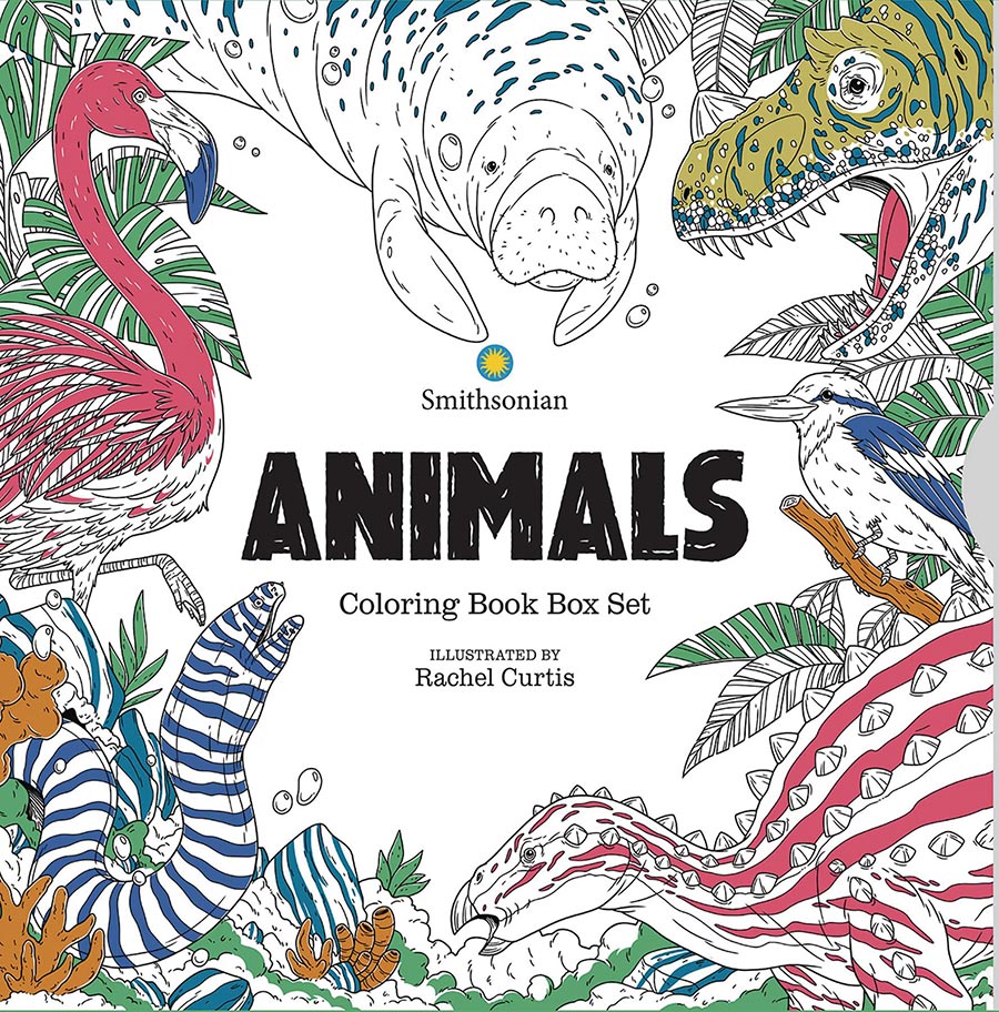Animals A Smithsonian Coloring Book Box Set