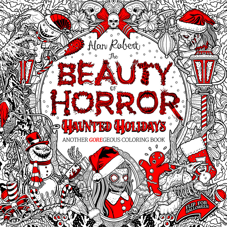 Beauty Of Horror Haunted Holidays Coloring Book TP