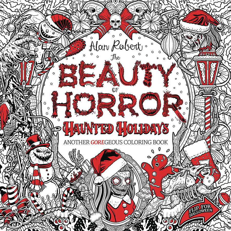 Beauty Of Horror Haunted Holidays Coloring Book TP