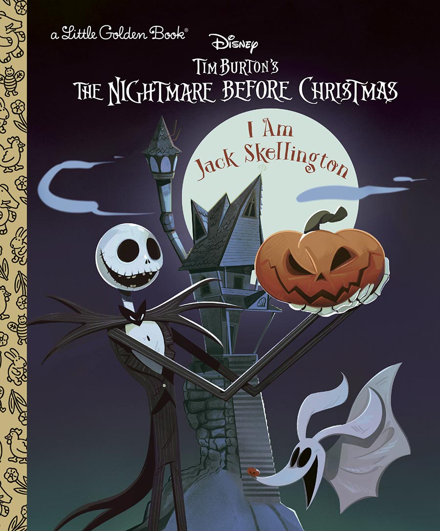 Tim Burtons Nightmare Before Christmas I Am Jack Skellington Little Golden Book HC