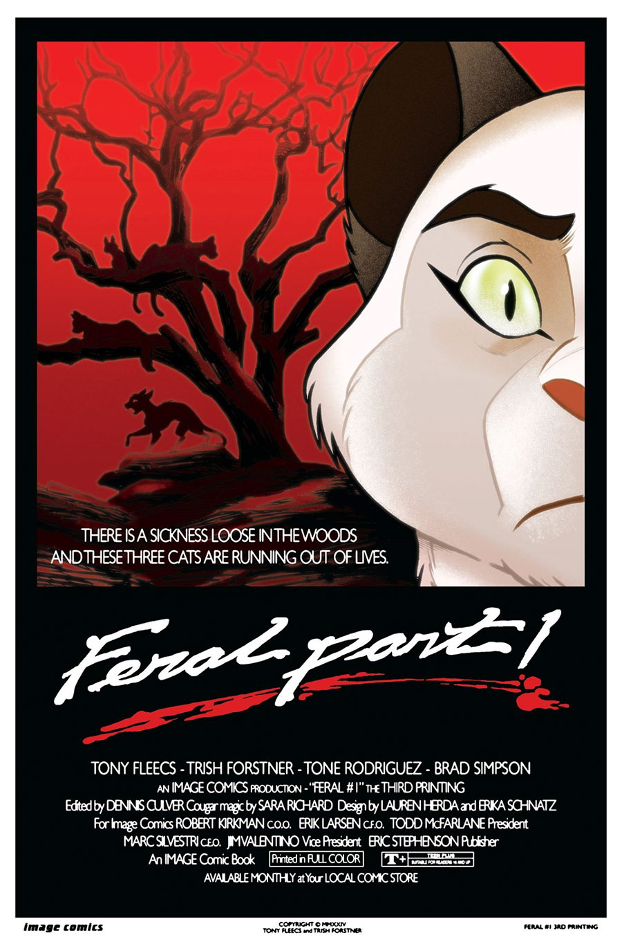 Feral #1 Cover I 3rd Ptg